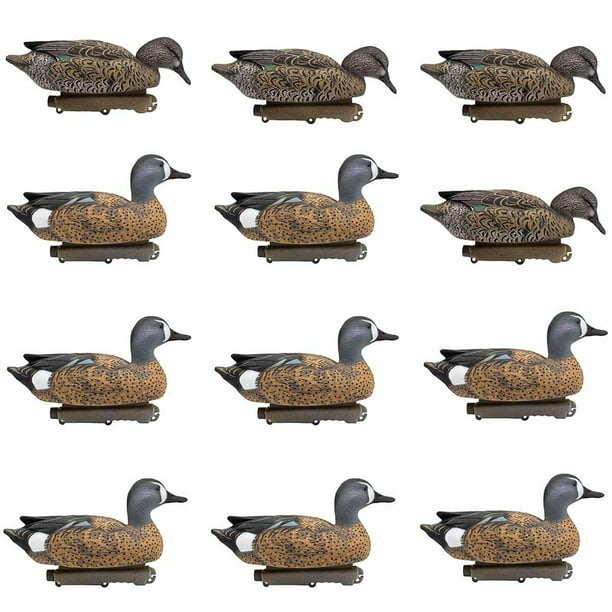 12 Pack Final Approach HD Greenwing Teal Floaters